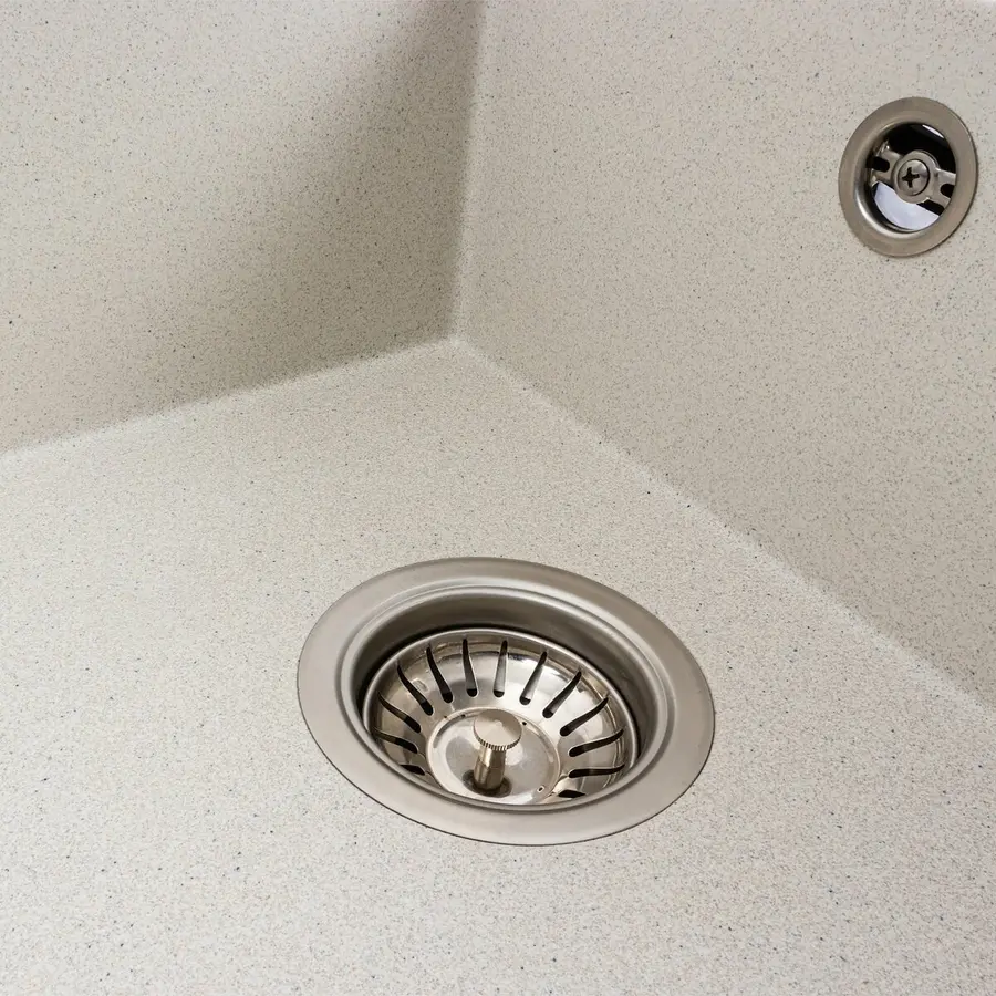 Гранітна мийка для кухні VALESO AZURIT 7950 матова Біла в крапку