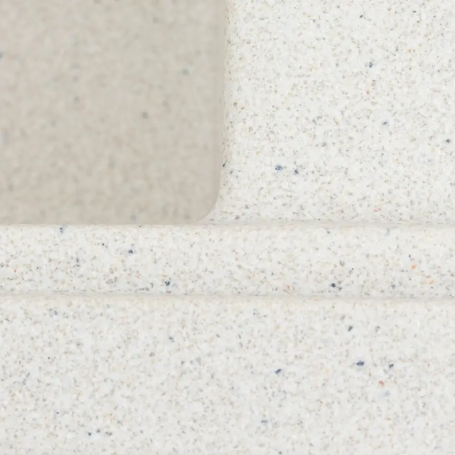 Гранітна мийка для кухні VALESO AZURIT 7950 матова Біла в крапку