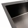 Кухонна мийка VALESO Handmade PVD 70*50 чорна (сифон круглий, 3,0/0,8)