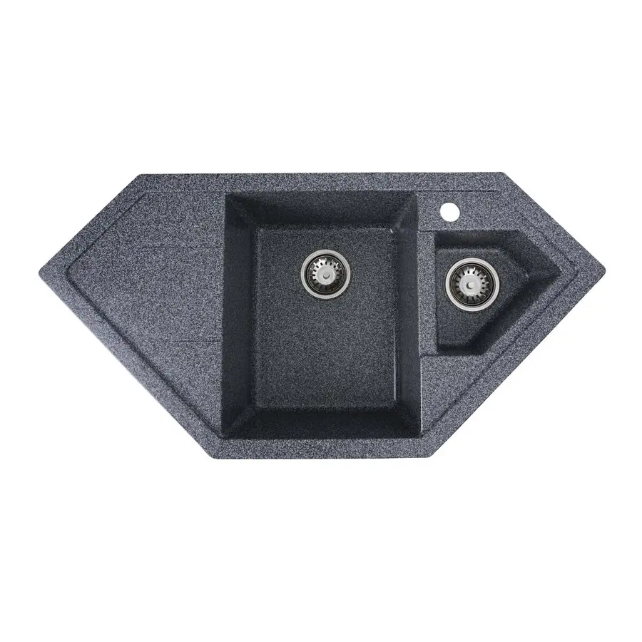 Гранітна мийка для кухні VALESO 9950 PANDORA матова Графіт