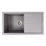Гранитная мойка для кухни VALESO SOLID 7843 матовая Серый металлик