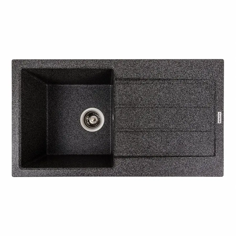 Гранітна мийка для кухні VALESO SOLID 7843 матова Графіт
