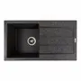 Гранітна мийка для кухні VALESO SOLID 7843 матова Графіт