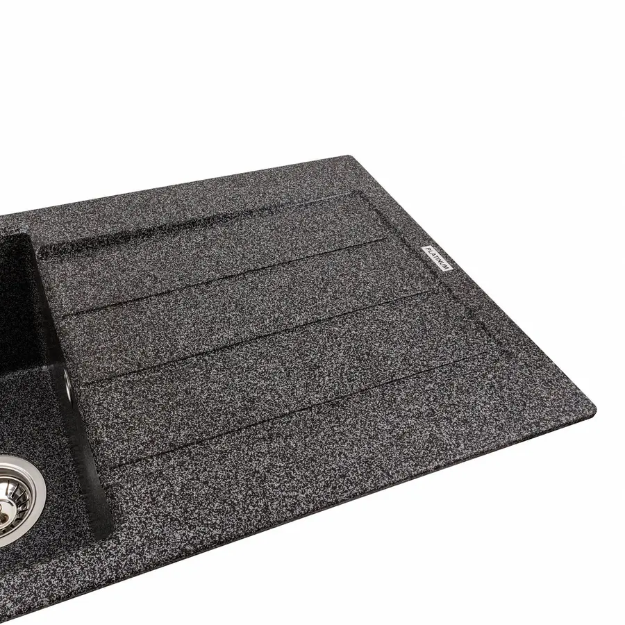 Гранітна мийка для кухні VALESO SOLID 7843 матова Графіт