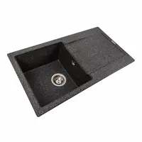 Гранітна мийка для кухні VALESO SOLID 7843 матова Графіт