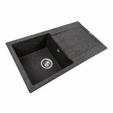 Гранитная мойка для кухни VALESO SOLID 7843 матовая Графит