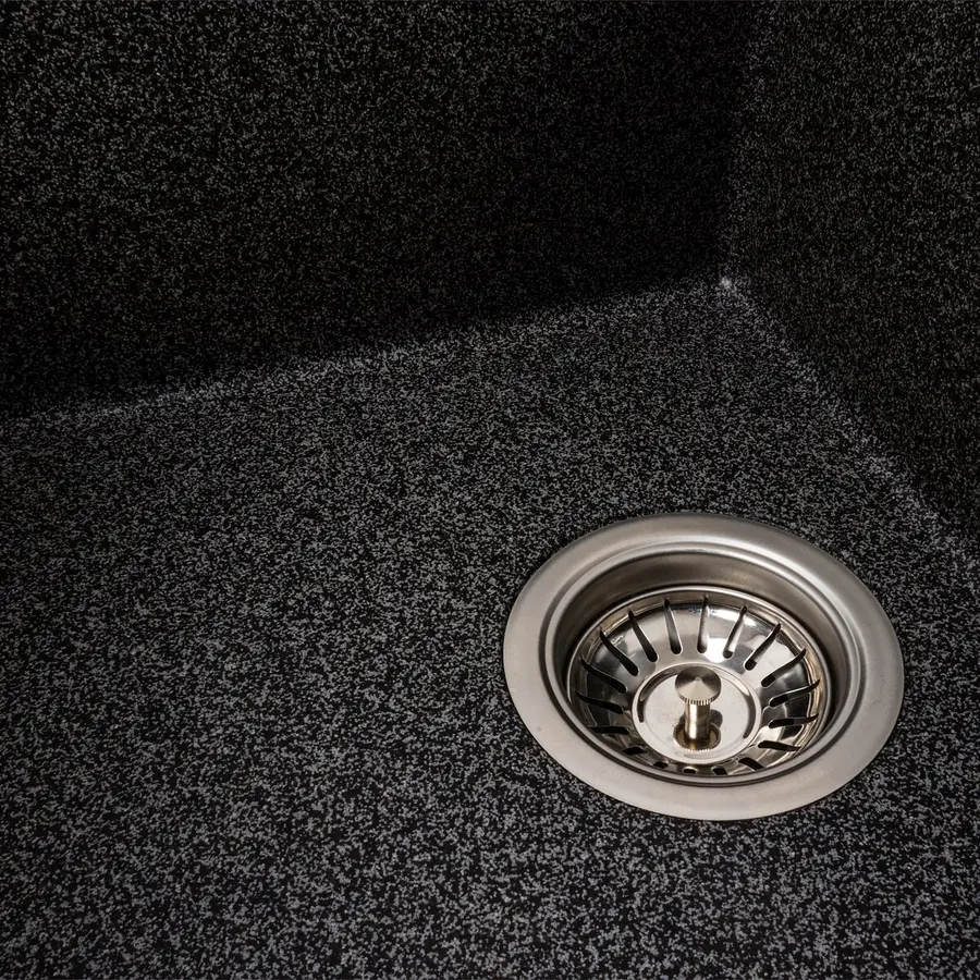 Гранітна мийка для кухні VALESO SOLID 7843 матова Графіт