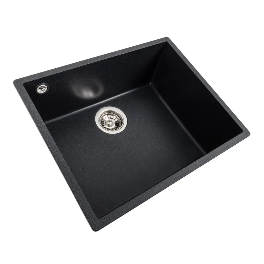 Гранитная мойка для кухни VALESO OASIS 5444 матовая Карбон