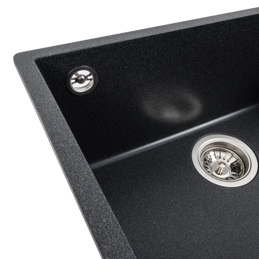 Гранитная мойка для кухни VALESO OASIS 5444 матовая Карбон