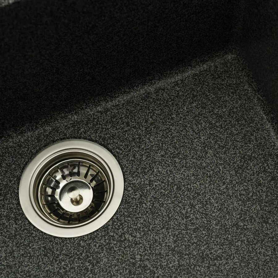 Гранітна мийка для кухні VALESO OASIS 5444 матова Графіт