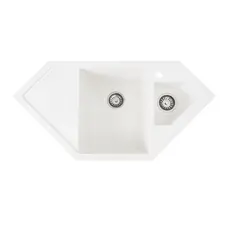 Гранітна мийка для кухні VALESO 9950 PANDORA матова Білосніжна