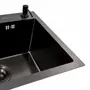Кухонная мойка 50*40 PVD черная Valeso Handmade (3,0/0,8)