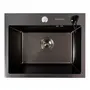 Кухонная мойка 50*40 PVD черная Valeso Handmade (3,0/0,8)