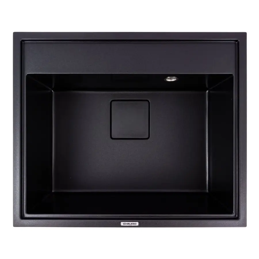 Гранитная мойка для кухни VALESO SHERLIT 6050 матовая Черная