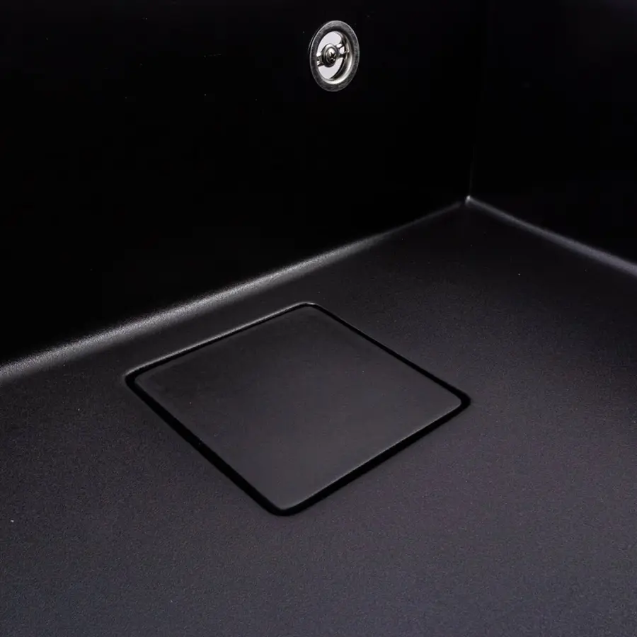 Гранитная мойка для кухни VALESO SHERLIT 6050 матовая Черная