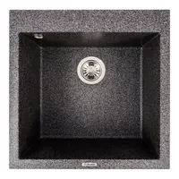 Гранитная мойка для кухни VALESO GALAX 5050 матовая Графит