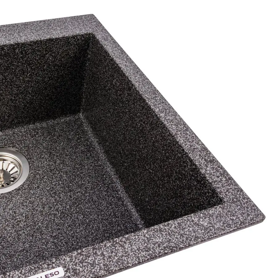 Гранитная мойка для кухни VALESO GALAX 5050 матовая Графит