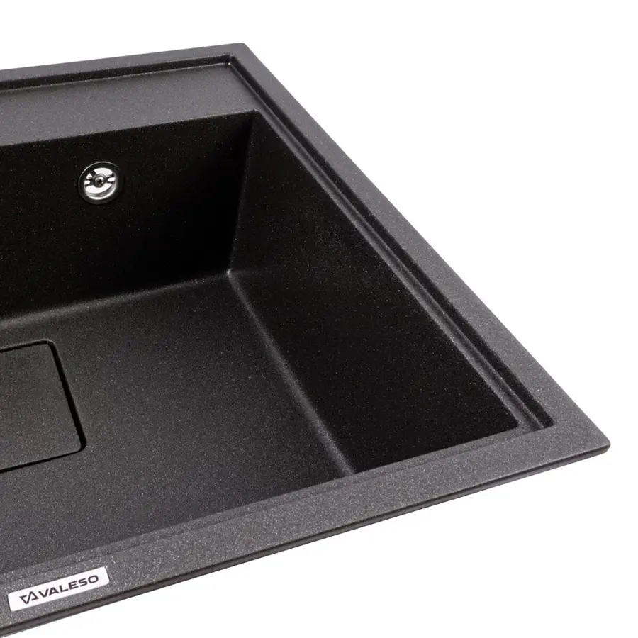 Гранітна мийка VALESO SHERLIT 6050 матова Моріон