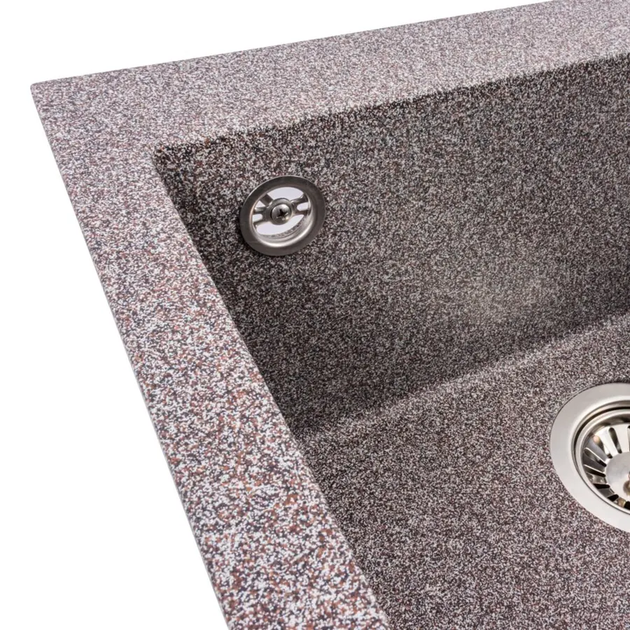 Гранитная мойка для кухни VALESO GALAX 5050 матовая Микс