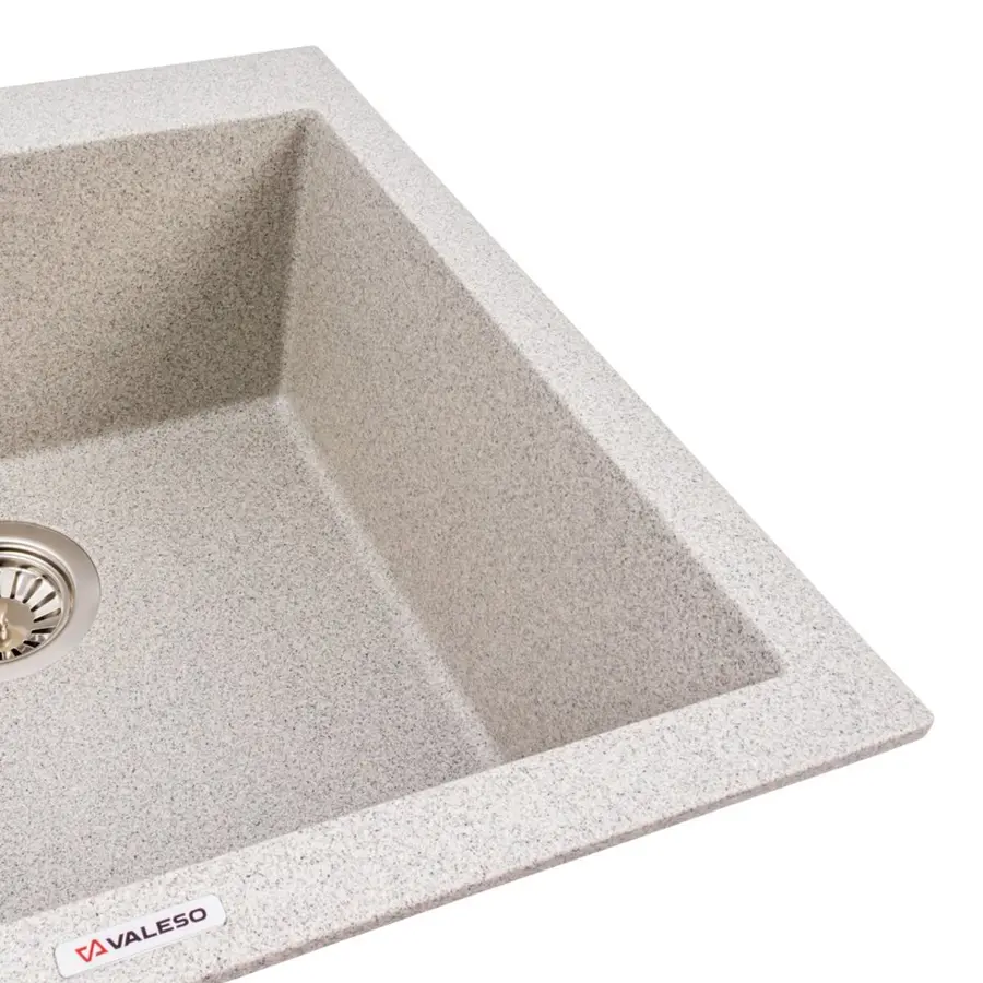 Гранитная мойка для кухни VALESO GALAX 5050 матовая Серая