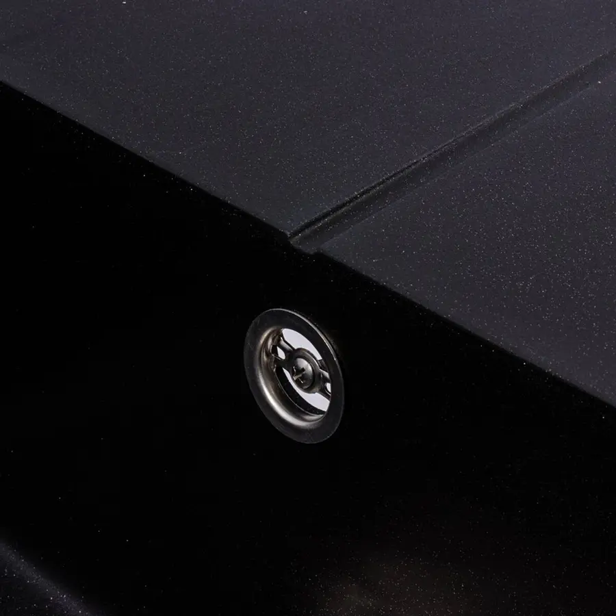 Гранітна мийка VALESO CALYPSO 7950 матова Чорний металік