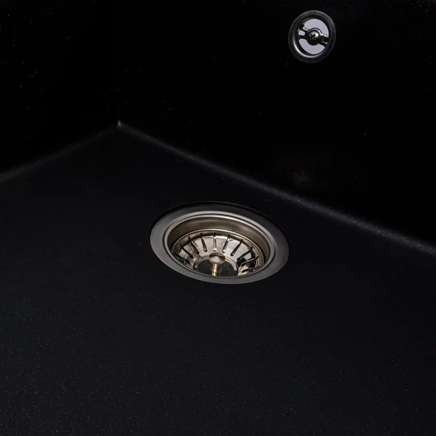 Гранітна мийка VALESO CALYPSO 7950 матова Чорний металік