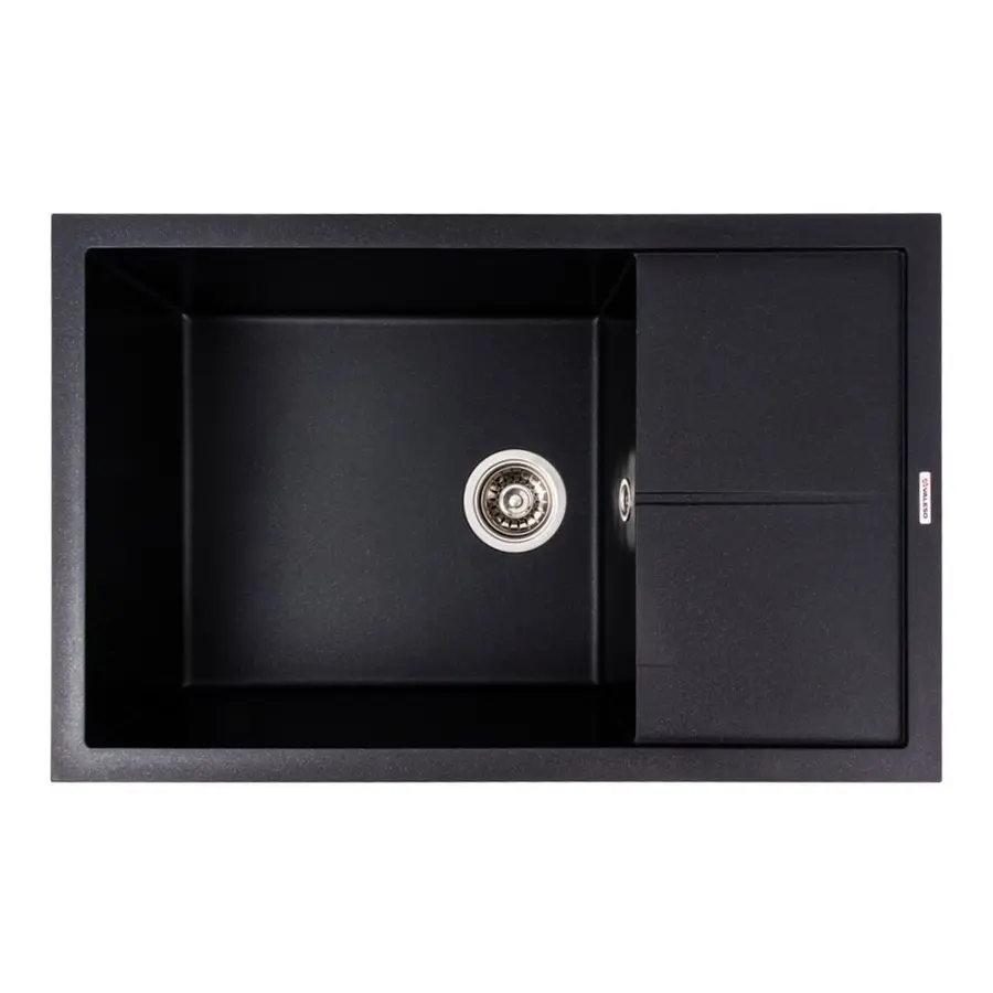 Гранітна мийка VALESO CALYPSO 7950 матова Чорний металік