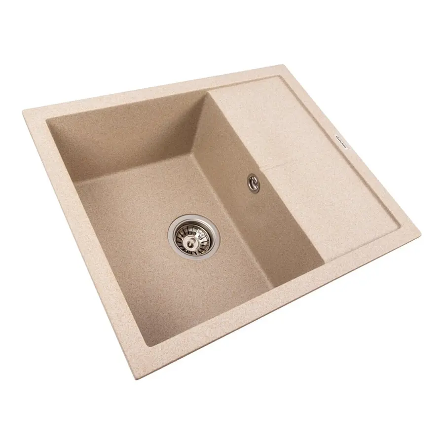 Гранітна кухонна мийка VALESO 5850 REYNA матова Сафарі
