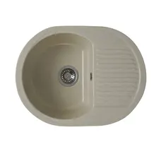 Гранітна мийка для кухні Platinum 6247 BORA глянець Пісок