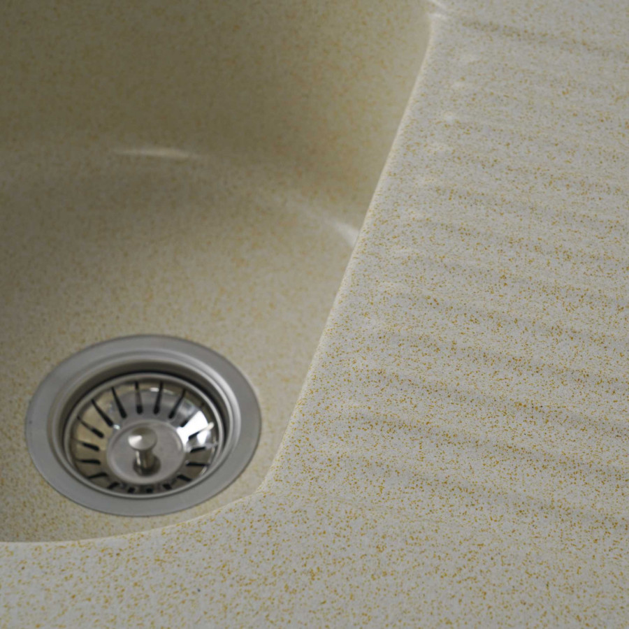 Гранітна мийка для кухні Platinum 6247 BORA глянець Пісок