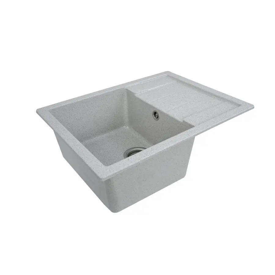 Гранітна мийка для кухні Platinum 6550 LOTOS глянець Топаз