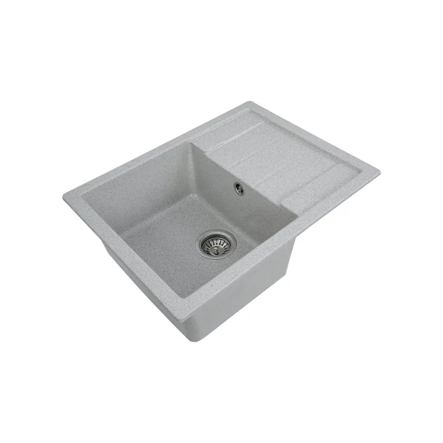 Гранітна мийка для кухні Platinum 6550 LOTOS глянець Топаз