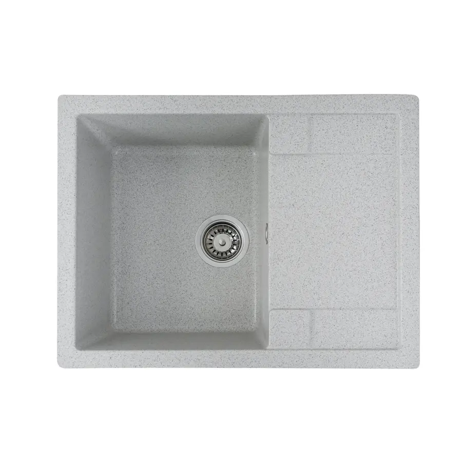 Гранітна мийка для кухні Platinum 6550 LOTOS глянець Топаз