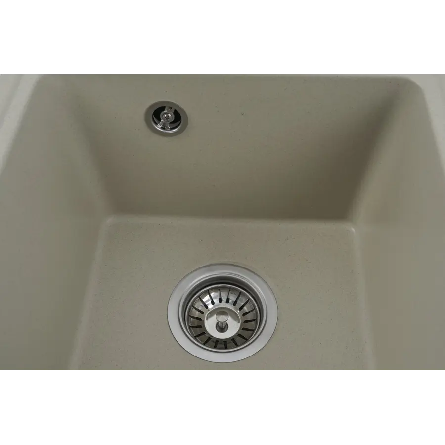 Гранітна мийка для кухні Platinum 4050 RUBY глянець Айворі