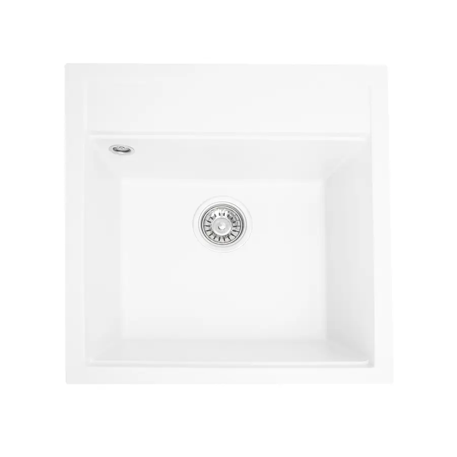 Гранітна мийка для кухні Platinum 5149 FIESTA матова Білосніжна