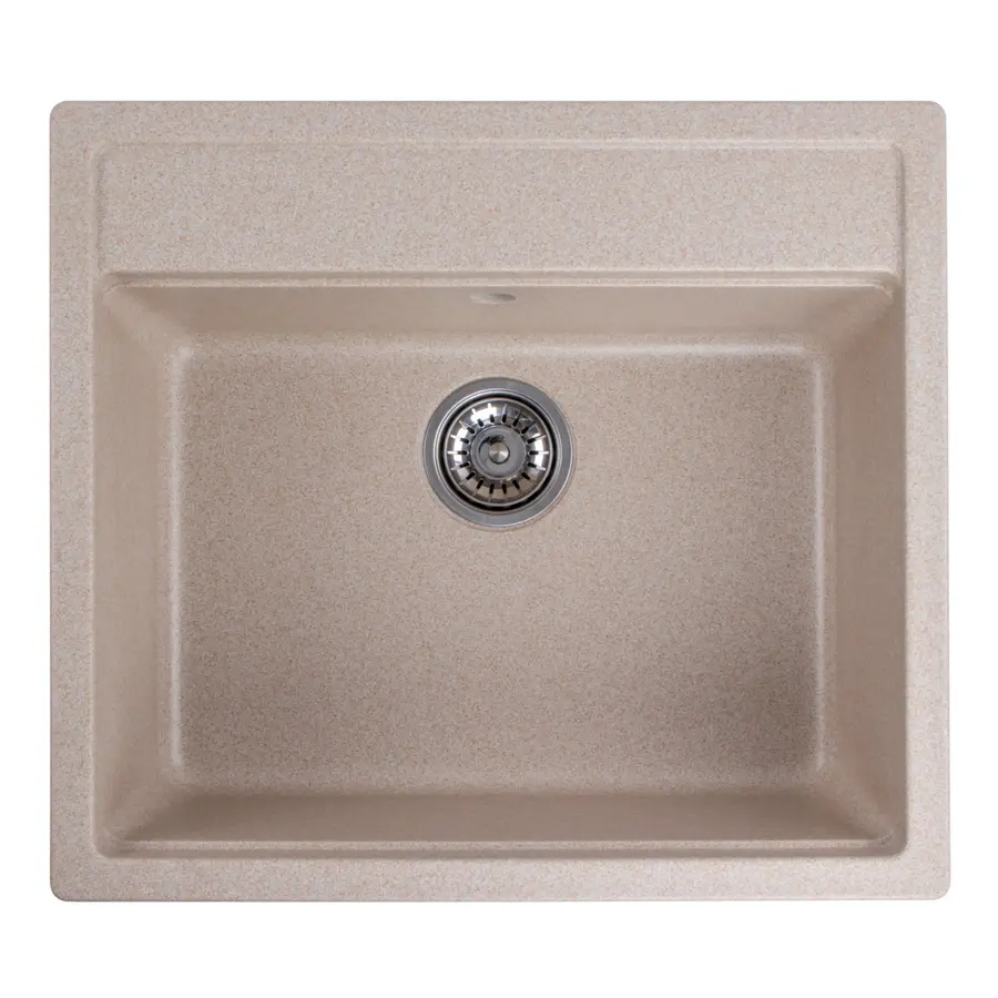 Гранітна мийка для кухні Platinum 5751 NIKA глянець Сафарі