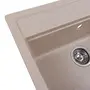 Гранітна мийка для кухні Platinum 5751 NIKA глянець Сафарі