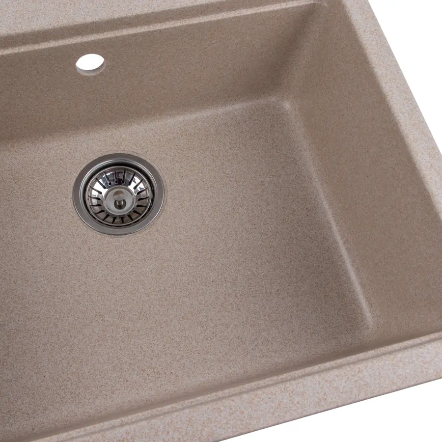 Гранітна мийка для кухні Platinum 5751 NIKA глянець Сафарі