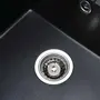 Гранітна мийка для кухні Platinum матова 5851 ARIA Чорний металік