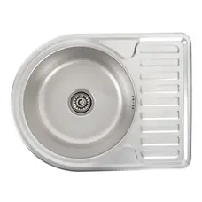 Кухонная мойка из нержавеющей стали Platinum ДЕКОР 5844 (0,8/180 мм)