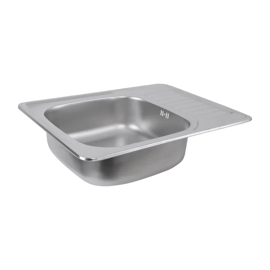 Кухонна мийка з нержавіючої сталі Platinum 6550 САТИН (0,8/180 мм)