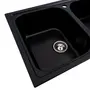 Гранітна мийка для кухні Platinum 7950 Equatoria глянець Чорний
