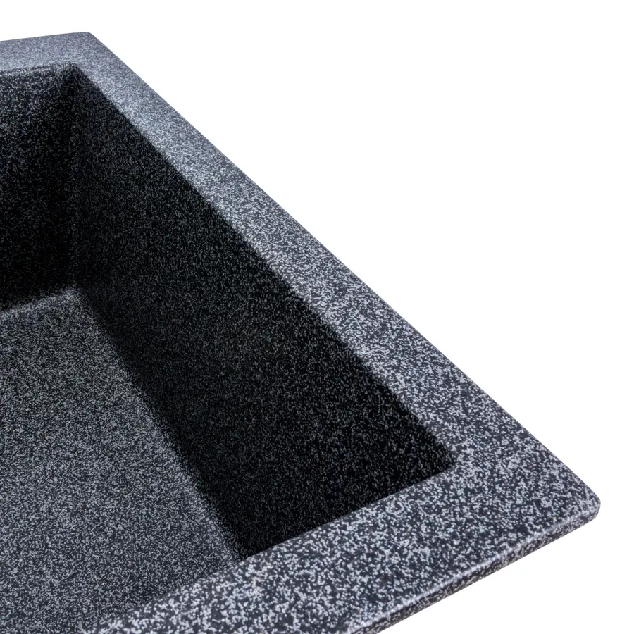 Гранітна мийка для кухні Platinum 4150 SOKIL матова (графіт)