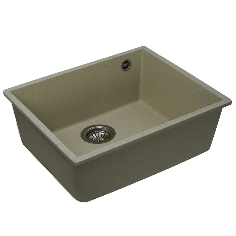 Гранітна мийка для кухні Platinum 5444 OASIS матова Пісок