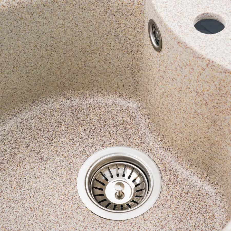 Гранітна мийка для кухні Platinum 480 TURAS матова Карамель