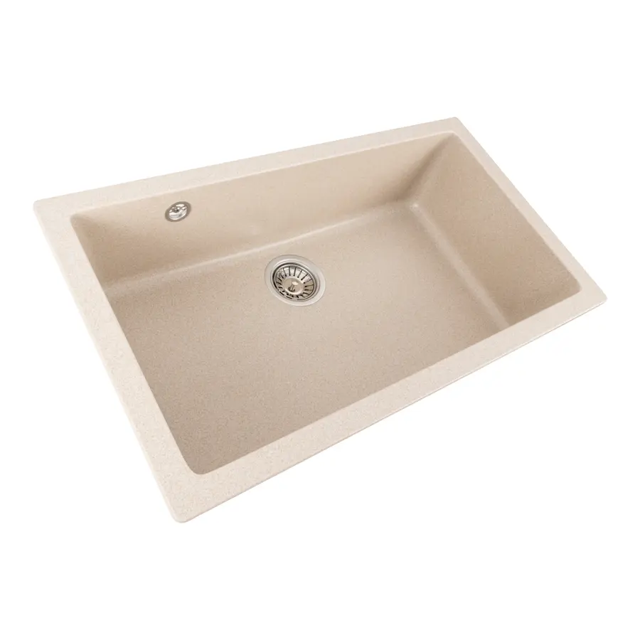 Гранітна мийка для кухні Platinum 7945 Paruana матова (сафарі)