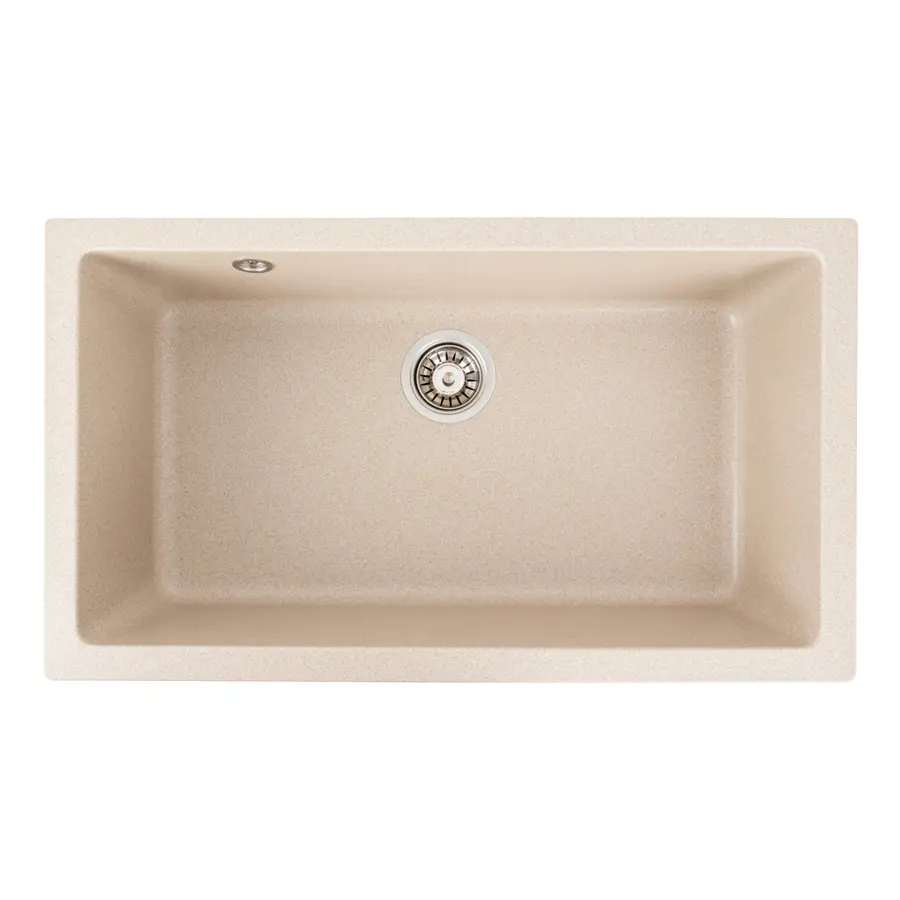 Гранітна мийка для кухні Platinum 7945 Paruana матова (сафарі)