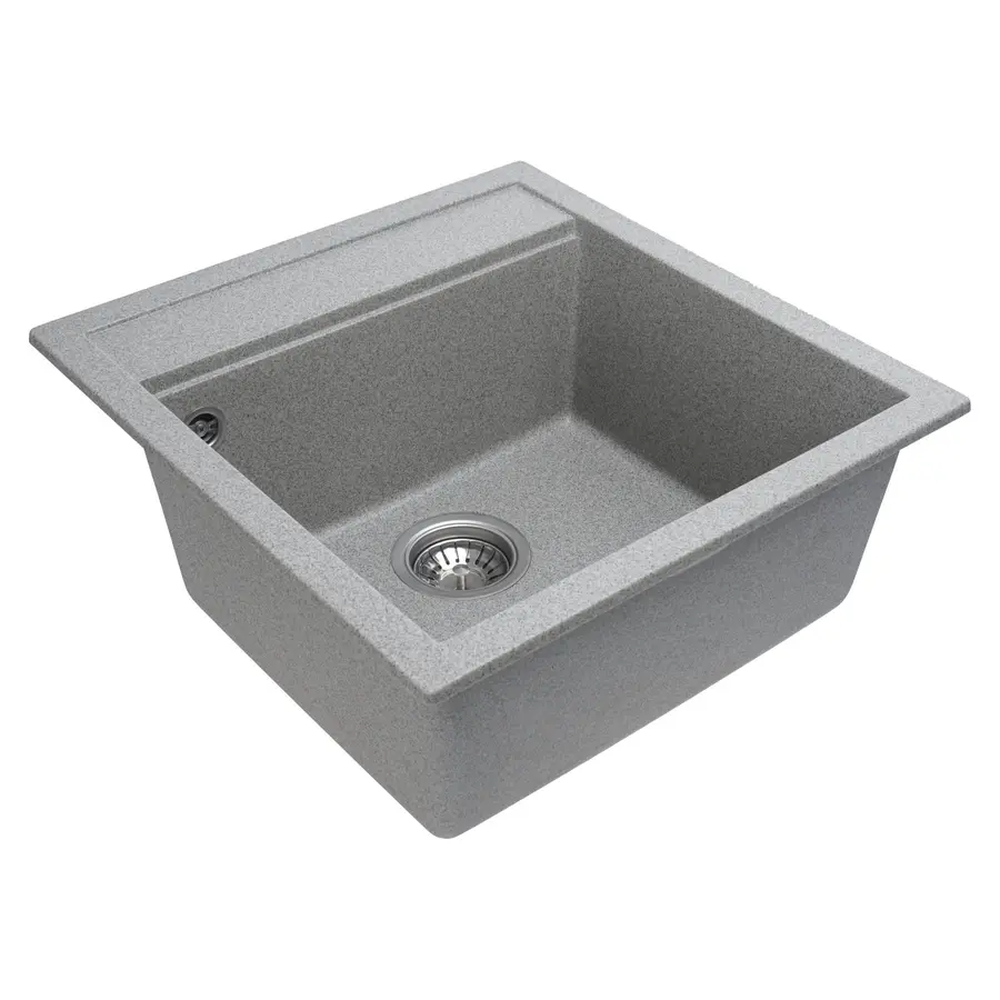 Гранітна мийка для кухні Platinum 5149 FIESTA матова Сіра