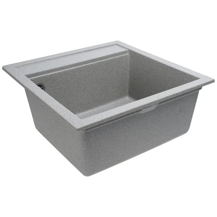 Гранітна мийка для кухні Platinum 5149 FIESTA матова Сіра