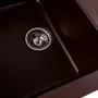 Гранітна мийка для кухні Platinum 7850 TROYA матова Мокко
